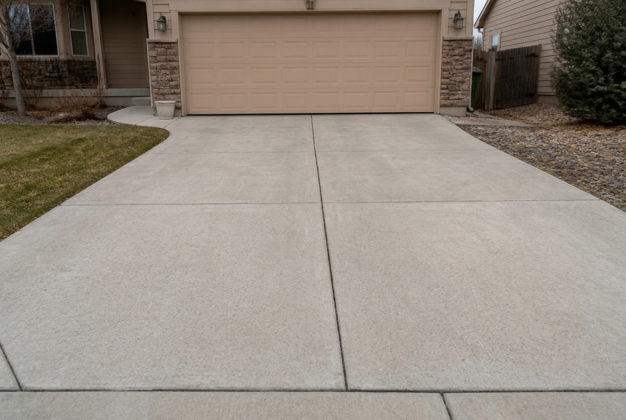 After: Driveway β even, streak-free clean